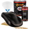 imageCustom Shop  Black Metallic  Hot Rod Flatz Flat Matte Satin Urethane Auto Paint  Complete Gallon Paint Kit  Professional Low Sheen Automotive Car Truck Coating 41 Mix Ratio