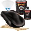 imageCustom Shop  Black Metallic  Hot Rod Flatz Flat Matte Satin Urethane Auto Paint  Complete Quart Paint Kit  Professional Low Sheen Automotive Car Truck Coating 41 Mix Ratio