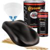imageCustom Shop  Black Sparkle Metallic  Hot Rod Flatz Flat Matte Satin Urethane Auto Paint  Complete Gallon Paint Kit  Professional Low Sheen Automotive Car Truck Coating 41 Mix Ratio
