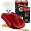 imageCustom Shop  Blood Red  Hot Rod Flatz Flat Matte Satin Urethane Auto Paint  Complete Gallon Paint Kit  Professional Low Sheen Automotive Car Truck Coating 41 Mix Ratio