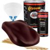 imageCustom Shop  Burgundy  Hot Rod Flatz Flat Matte Satin Urethane Auto Paint  Complete Gallon Paint Kit  Professional Low Sheen Automotive Car Truck Coating 41 Mix Ratio