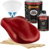 imageCustom Shop  Candy Apple Red  Hot Rod Flatz Flat Matte Satin Urethane Auto Paint  Complete Quart Paint Kit  Professional Low Sheen Automotive Car Truck Coating 41 Mix Ratio