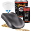 imageCustom Shop  Chop Top Silver Metallic  Hot Rod Flatz Flat Matte Satin Urethane Auto Paint  Complete Gallon Paint Kit  Professional Low Sheen Automotive Car Truck Coating 41 Mix Ratio
