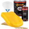 imageCustom Shop  Citrus Yellow  Hot Rod Flatz Flat Matte Satin Urethane Auto Paint  Complete Gallon Paint Kit  Professional Low Sheen Automotive Car Truck Coating 41 Mix Ratio