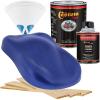 imageCustom Shop  Cobalt Blue Firemist  Hot Rod Flatz Flat Matte Satin Urethane Auto Paint  Complete Quart Paint Kit  Professional Low Sheen Automotive Car Truck Coating 41 Mix Ratio
