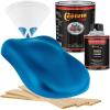 imageCustom Shop  Cobra Blue Metallic  Hot Rod Flatz Flat Matte Satin Urethane Auto Paint  Complete Quart Paint Kit  Professional Low Sheen Automotive Car Truck Coating 41 Mix Ratio