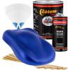 imageCustom Shop  Cosmic Blue Metallic  Hot Rod Flatz Flat Matte Satin Urethane Auto Paint  Complete Gallon Paint Kit  Professional Low Sheen Automotive Car Truck Coating 41 Mix Ratio