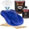 imageCustom Shop  Cosmic Blue Metallic  Hot Rod Flatz Flat Matte Satin Urethane Auto Paint  Complete Quart Paint Kit  Professional Low Sheen Automotive Car Truck Coating 41 Mix Ratio