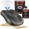 imageCustom Shop  Dark Charcoal Metallic  Hot Rod Flatz Flat Matte Satin Urethane Auto Paint  Complete Quart Paint Kit  Professional Low Sheen Automotive Car Truck Coating 41 Mix Ratio
