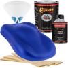 imageCustom Shop  Daytona Blue Pearl  Hot Rod Flatz Flat Matte Satin Urethane Auto Paint  Complete Quart Paint Kit  Professional Low Sheen Automotive Car Truck Coating 41 Mix Ratio