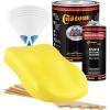 imageCustom Shop  Daytona Yellow  Hot Rod Flatz Flat Matte Satin Urethane Auto Paint  Complete Gallon Paint Kit  Professional Low Sheen Automotive Car Truck Coating 41 Mix Ratio