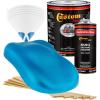 imageCustom Shop  Electric Blue Metallic  Hot Rod Flatz Flat Matte Satin Urethane Auto Paint  Complete Gallon Paint Kit  Professional Low Sheen Automotive Car Truck Coating 41 Mix Ratio