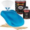 imageCustom Shop  Electric Blue Metallic  Hot Rod Flatz Flat Matte Satin Urethane Auto Paint  Complete Quart Paint Kit  Professional Low Sheen Automotive Car Truck Coating 41 Mix Ratio