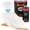 imageCustom Shop  Ermine White  Hot Rod Flatz Flat Matte Satin Urethane Auto Paint  Complete Gallon Paint Kit  Professional Low Sheen Automotive Car Truck Coating 41 Mix Ratio
