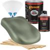 imageCustom Shop  Fern Green Metallic  Hot Rod Flatz Flat Matte Satin Urethane Auto Paint  Complete Quart Paint Kit  Professional Low Sheen Automotive Car Truck Coating 41 Mix Ratio