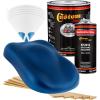 imageCustom Shop  Fiji Blue Metallic  Hot Rod Flatz Flat Matte Satin Urethane Auto Paint  Complete Gallon Paint Kit  Professional Low Sheen Automotive Car Truck Coating 41 Mix Ratio