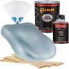imageCustom Shop  Frost Blue Metallic  Hot Rod Flatz Flat Matte Satin Urethane Auto Paint  Complete Quart Paint Kit  Professional Low Sheen Automotive Car Truck Coating 41 Mix Ratio