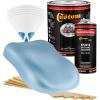 imageCustom Shop  Ice Blue Metallic  Hot Rod Flatz Flat Matte Satin Urethane Auto Paint  Complete Gallon Paint Kit  Professional Low Sheen Automotive Car Truck Coating 41 Mix Ratio