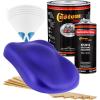 imageCustom Shop  Indigo Blue Metallic  Hot Rod Flatz Flat Matte Satin Urethane Auto Paint  Complete Gallon Paint Kit  Professional Low Sheen Automotive Car Truck Coating 41 Mix Ratio