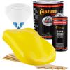 imageCustom Shop  Indy Yellow  Hot Rod Flatz Flat Matte Satin Urethane Auto Paint  Complete Gallon Paint Kit  Professional Low Sheen Automotive Car Truck Coating 41 Mix Ratio