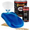imageCustom Shop  Intense Blue Metallic  Hot Rod Flatz Flat Matte Satin Urethane Auto Paint  Complete Gallon Paint Kit  Professional Low Sheen Automotive Car Truck Coating 41 Mix Ratio