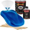 imageCustom Shop  Intense Blue Metallic  Hot Rod Flatz Flat Matte Satin Urethane Auto Paint  Complete Quart Paint Kit  Professional Low Sheen Automotive Car Truck Coating 41 Mix Ratio