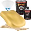 imageCustom Shop  Old Gold Metallic  Hot Rod Flatz Flat Matte Satin Urethane Auto Paint  Complete Quart Paint Kit  Professional Low Sheen Automotive Car Truck Coating 41 Mix Ratio