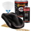 imageCustom Shop  Phantom Black Metallic  Hot Rod Flatz Flat Matte Satin Urethane Auto Paint  Complete Gallon Paint Kit  Professional Low Sheen Automotive Car Truck Coating 41 Mix Ratio