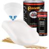 imageCustom Shop  Pure White  Hot Rod Flatz Flat Matte Satin Urethane Auto Paint  Complete Gallon Paint Kit  Professional Low Sheen Automotive Car Truck Coating 41 Mix Ratio