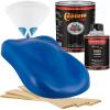 imageCustom Shop  Reflex Blue  Hot Rod Flatz Flat Matte Satin Urethane Auto Paint  Complete Quart Paint Kit  Professional Low Sheen Automotive Car Truck Coating 41 Mix Ratio