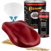 imageCustom Shop  Regal Red  Hot Rod Flatz Flat Matte Satin Urethane Auto Paint  Complete Gallon Paint Kit  Professional Low Sheen Automotive Car Truck Coating 41 Mix Ratio