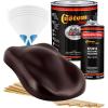 imageCustom Shop  Royal Maroon  Hot Rod Flatz Flat Matte Satin Urethane Auto Paint  Complete Gallon Paint Kit  Professional Low Sheen Automotive Car Truck Coating 41 Mix Ratio