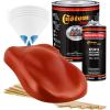imageCustom Shop  Scarlet Red  Hot Rod Flatz Flat Matte Satin Urethane Auto Paint  Complete Gallon Paint Kit  Professional Low Sheen Automotive Car Truck Coating 41 Mix Ratio