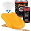imageCustom Shop  School Bus Yellow  Hot Rod Flatz Flat Matte Satin Urethane Auto Paint  Complete Gallon Paint Kit  Professional Low Sheen Automotive Car Truck Coating 41 Mix Ratio