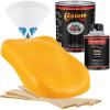 imageCustom Shop  School Bus Yellow  Hot Rod Flatz Flat Matte Satin Urethane Auto Paint  Complete Quart Paint Kit  Professional Low Sheen Automotive Car Truck Coating 41 Mix Ratio