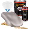imageCustom Shop  Silver Sled Metallic  Hot Rod Flatz Flat Matte Satin Urethane Auto Paint  Complete Gallon Paint Kit  Professional Low Sheen Automotive Car Truck Coating 41 Mix Ratio