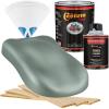 imageCustom Shop  Slate Green Metallic  Hot Rod Flatz Flat Matte Satin Urethane Auto Paint  Complete Quart Paint Kit  Professional Low Sheen Automotive Car Truck Coating 41 Mix Ratio