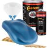 imageCustom Shop  Sonic Blue Metallic  Hot Rod Flatz Flat Matte Satin Urethane Auto Paint  Complete Gallon Paint Kit  Professional Low Sheen Automotive Car Truck Coating 41 Mix Ratio