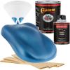 imageCustom Shop  Sonic Blue Metallic  Hot Rod Flatz Flat Matte Satin Urethane Auto Paint  Complete Quart Paint Kit  Professional Low Sheen Automotive Car Truck Coating 41 Mix Ratio