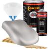 imageCustom Shop  Sterling Silver Metallic  Hot Rod Flatz Flat Matte Satin Urethane Auto Paint  Complete Gallon Paint Kit  Professional Low Sheen Automotive Car Truck Coating 41 Mix Ratio