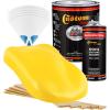 imageCustom Shop  Sunshine Yellow  Hot Rod Flatz Flat Matte Satin Urethane Auto Paint  Complete Gallon Paint Kit  Professional Low Sheen Automotive Car Truck Coating 41 Mix Ratio