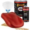 imageCustom Shop  Swift Red  Hot Rod Flatz Flat Matte Satin Urethane Auto Paint  Complete Gallon Paint Kit  Professional Low Sheen Automotive Car Truck Coating 41 Mix Ratio