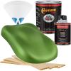 imageCustom Shop  Synergy Green Metallic  Hot Rod Flatz Flat Matte Satin Urethane Auto Paint  Complete Quart Paint Kit  Professional Low Sheen Automotive Car Truck Coating 41 Mix Ratio