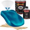imageCustom Shop  Teal Green Metallic  Hot Rod Flatz Flat Matte Satin Urethane Auto Paint  Complete Quart Paint Kit  Professional Low Sheen Automotive Car Truck Coating 41 Mix Ratio