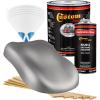 imageCustom Shop  Titanium Gray Metallic  Hot Rod Flatz Flat Matte Satin Urethane Auto Paint  Complete Gallon Paint Kit  Professional Low Sheen Automotive Car Truck Coating 41 Mix Ratio