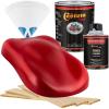 imageCustom Shop  Torch Red  Hot Rod Flatz Flat Matte Satin Urethane Auto Paint  Complete Quart Paint Kit  Professional Low Sheen Automotive Car Truck Coating 41 Mix Ratio
