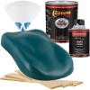 imageCustom Shop  Transport Blue  Hot Rod Flatz Flat Matte Satin Urethane Auto Paint  Complete Quart Paint Kit  Professional Low Sheen Automotive Car Truck Coating 41 Mix Ratio