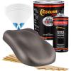 imageCustom Shop  Tunnel Ram Gray Metallic  Hot Rod Flatz Flat Matte Satin Urethane Auto Paint  Complete Gallon Paint Kit  Professional Low Sheen Automotive Car Truck Coating 41 Mix Ratio
