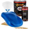 imageCustom Shop  Viper Blue Metallic  Hot Rod Flatz Flat Matte Satin Urethane Auto Paint  Complete Gallon Paint Kit  Professional Low Sheen Automotive Car Truck Coating 41 Mix Ratio