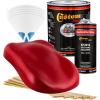 imageCustom Shop  Viper Red  Hot Rod Flatz Flat Matte Satin Urethane Auto Paint  Complete Gallon Paint Kit  Professional Low Sheen Automotive Car Truck Coating 41 Mix Ratio